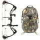 Diamond Edge SB-1 Bow Package, Black 70 lb. LH, A12699 W/ Vanguard L Hunting Backpack-Realtree Camo