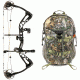 Diamond Edge SB-1 Bow Package, Black 70 lb. RH, A12698 W/ Vanguard L Hunting Backpack-Realtree Camo