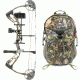 Diamond Edge SB-1 Bow Package, Mossy Oak Country 70 lb. LH, A12697 W/ Vanguard L Hunting Backpack-Realtree Camo