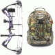 Diamond Edge SB-1 Bow Package, Mossy Oak Country 70 lb. LH, A12697 W/ Vanguard Xl Hunting Backpack-Realtree Camo, DIA1271-KIT1