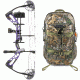 Diamond Edge SB-1 Bow Package, Purple Blaze 70 lb. LH, A12701 W/ Vanguard Xl Hunting Backpack-Realtree Camo, DIA1275-KIT3