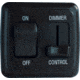 Diamond Group By Valterra Dimmer/On-Off Rocker Switch Assembly With Bezel, Black, DGD3215VP