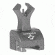 Diamondhead Combat Sight Top Mounted Deployable Front Sight w/Front Gas Block, AR-15, M3, Black, 1551