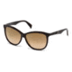 Diesel DL0221 Sunglasses - Dark Havana Frame Color