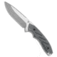 Dirty Bird Knives Chingaso Fixed Blade Knife, 4.06in, CPM 154, Drop Point Blade, Micarta, Black Handle, Stonewash, Black/Gray, 8.25 inch, BHQ-173590