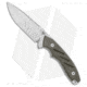 Dirty Bird Knives Chingaso Fixed Blade Knife, 4.06in, CPM 154, Drop Point Blade, Micarta, OD Green Handle, Satin, OD Green/Gray, 8.25 inch, BHQ-173585