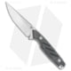 Dirty Bird Knives Fox MODIII Fixed Blade Knife, 3.50in, CPM 154 Steel, Tanto Blade, Micarta Black Handle, Satin, Steel/Black, 8.00in, BHQ-173592