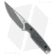 Dirty Bird Knives Fox MODIII Fixed Blade Knife, 3.50in, CPM 154 Steel, Tanto Blade, Micarta Black Handle, Stonewash, Steel/Black, 8.00in, BHQ-173591