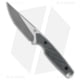 Dirty Bird Knives Fox MODIII Fixed Blade Knife, 3.50in, CPM 154 Steel, Tanto Blade, Micarta Black Handle, Stonewash, Steel/Black, 8.00in, BHQ-173591