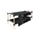 Disc-O-Bed Cot with 2 Side Organizers, Black, Extra Large, 30502BO