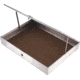Displays Aluminum Display Case, One Piece Aluminum Frame With Tempered Glass Top, Measures 24 1/4in X 18in X 3 1/4in, Full Length Piano Hinge, Opens From Side, S 50 0175
