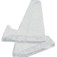 Displays Small Easel Knife Display, Clear Acrylic Construction, Stands 1 1/2in Tall, Made To Display One Small Folding Or Fixed Blade Knife, Package Of 12, CAB2