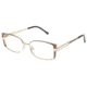 Diva 5458 Single Vision Prescription Eyeglasses, Brown/Gold Frame, DI5458272SV