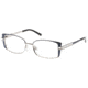 Diva 5458 Single Vision Prescription Eyeglasses, Navy/Silver Frame, DI5458225SV