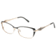 Diva 5464 Progressive Prescription Eyeglasses, Black/Gold Frame, DI54642PR