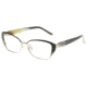 Diva Trend 8105 Progressive Prescription Eyeglasses, Black/Bone Horn/Gold Frame, DI8105386PR