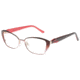Diva Trend 8105 Progressive Prescription Eyeglasses, Deep Wine/Rose/Salmon Frame, DI81058PTPR