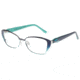 Diva Trend 8105 Progressive Prescription Eyeglasses, Navy/Green/Mint Frame, DI81059PTPR