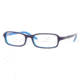 DKNY DY4580 SV Prescription Eyeglasses, Blue White Azure Frame / 51 mm Prescription Lenses, 3363 5117