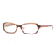 DKNY DY4595 Progressive Eyeglasses Striped Havana/Pink Frame / 50 mm Prescription Lenses, 3410-5016