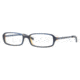 DKNY DY4597 SV Prescription Eyeglasses Blu/Azure/Transparent Orange Frame / 50 mm Prescription Lenses, 3448-5016
