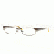 DKNY DY 5553 Eyeglasses Styles Brown - Gunmetal Frame w/Non-Rx 50 mm Diameter Lenses, 1083-5015