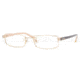 DKNY DY 5588 Eyeglasses Styles - Gold Frame w/Non-Rx 50 mm Diameter Lenses, 1001-5018