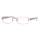 DKNY DY5593 SV Prescription Eyeglasses - Wt/Silver Frame / 51 mm Prescription Lenses, 1147-5117