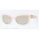 DKNY DY4110 Sunglasses 36325A-54 - Mettalized Beige Frame, Light Brown Mirror Gold Lenses