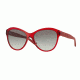 DKNY DY4123 Sunglasses 364711-57 - Transparent Red Frame, Grey Gradient Lenses