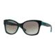 DKNY DY4132 Sunglasses 368511-55 - Navy Teal Frame, Grey Gradient Lenses