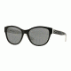 DKNY DY4133 Single Vision Prescription Sunglasses DY4133-362787-55 - Lens Diameter 55 mm, Frame Color Black/White