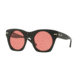 DKNY DY4148 Sunglasses 371184-48 - Matte Black Frame, Solid Red Lenses