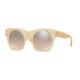 DKNY DY4148 Sunglasses 37308Z-48 - Matte Light Beige Frame, Brown Gradient Flash Mirror Lenses