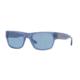 DKNY DY4150 Sunglasses 376972-54 - Blue / Transparent Frame, Light Blue Solid Lenses
