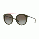 DKNY DY4154 Sunglasses 37778E-52 - Matte Military Frame, Green Gradient Lenses