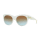 DKNY DY4157 Sunglasses 37715D-55 - Milky Mint Frame, Brown/Green Gradient Lenses