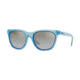 DKNY DY4159 Sunglasses 37696V-54 - Shiny Light Blue Frame, Gray Gradient Flash Lenses