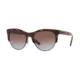 DKNY DY4160 Sunglasses 377468-56 - Shiny Dark Tortoise Frame, Brown Violet Gradient Lenses