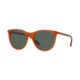 DKNY DY4162 Sunglasses 373271-52 - Transparent Amber Frame, Dark Green Lenses