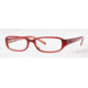 DKNY DY4550-3019-5216 Eyeglasses with No-Line Progressive Rx Prescription Lenses 52 mm Lense Diameter / Top Red On Transparent Frame