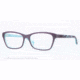 DKNY DY4649 Single Vision Prescription Eyeglasses 3638-53 - Top Violet On Aqua Green Frame