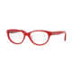 DKNY DY4655M Eyeglass Frames 3634-53 - Top Red On Red Transp Frame