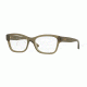 DKNY DY4689 Progressive Prescription Eyeglasses 3767-52 - Olive Transparent Frame, Demo Lenses Lenses