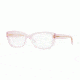 DKNY DY4690 Bifocal Prescription Eyeglasses 3765-51 - Blush Transparent Frame, Demo Lenses Lenses