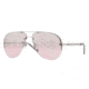 DKNY DY5074 Sunglasses 10297E-6013 - Matte Silver Frame, Pink Mirror Silver Gradient Lenses