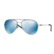DKNY DY5080 Sunglasses 100355-58 - Gunmetal Frame, Blue Mirror Blue Lenses