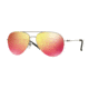 DKNY DY5080 Sunglasses 10296Q-58 - Matte Silver Frame, Red Multilayer Lenses