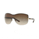 DKNY DY5081 Sunglasses 118913-38 - Pale Gold Frame, Brown Gradient Lenses