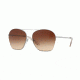 DKNY DY5086 Sunglasses 125274-57 - Shiny Silver Frame, Light Brown Gradient Lenses